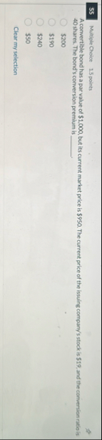 5 5 Multiple Choise 1 . 5 points A convertible