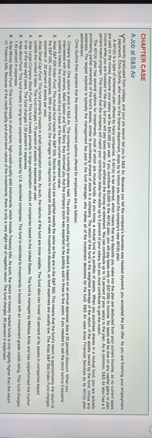 CHAPTER CASE A Job at SCHAPTER CASE A Job at S