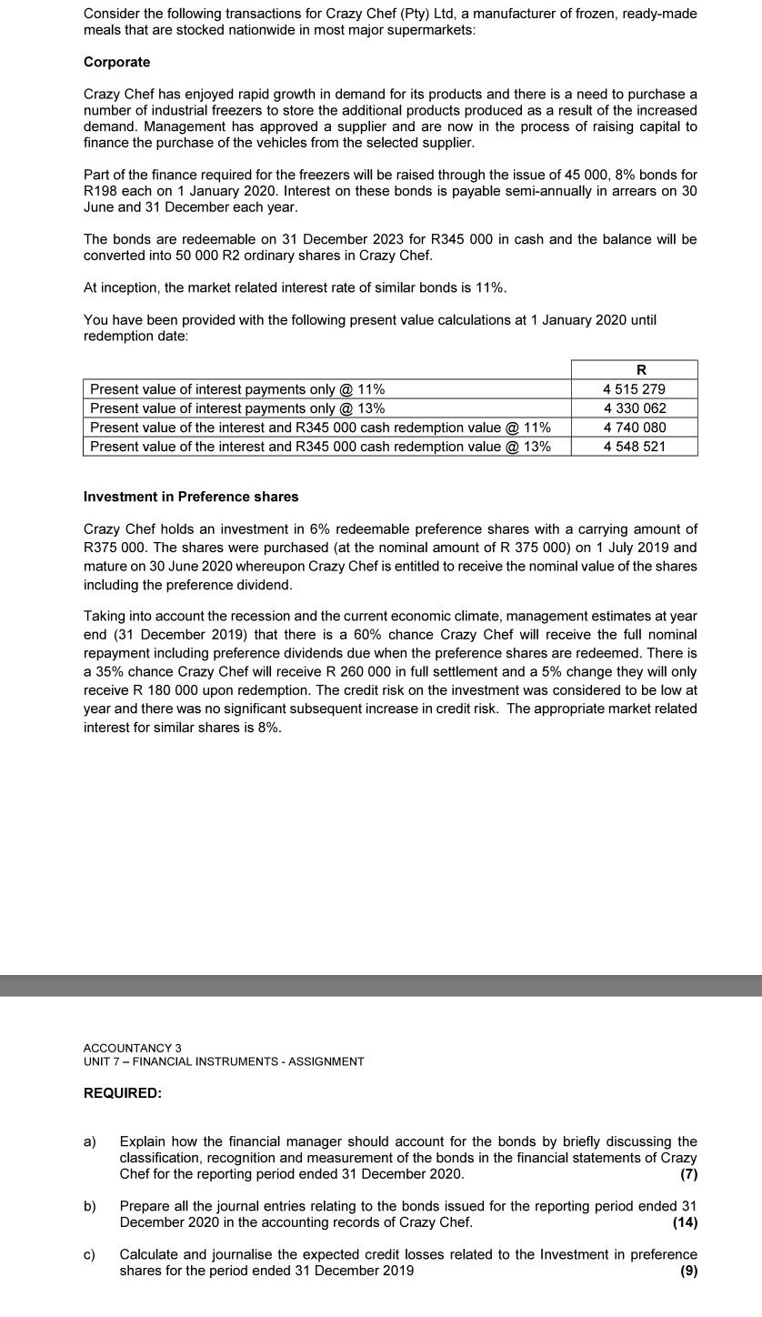 help with assignment REQUIRED: a ) Explain how