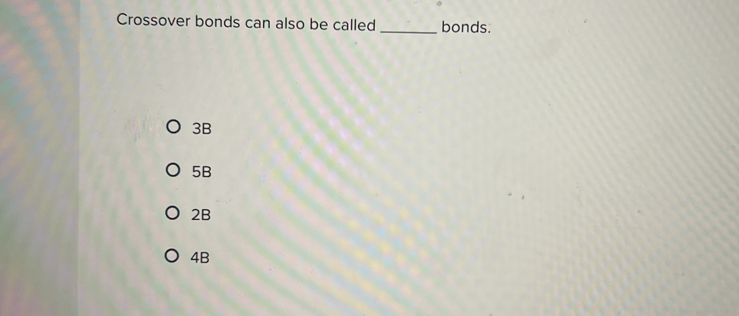 Crossover bonds can also be called bonds: 3 B 5 B
