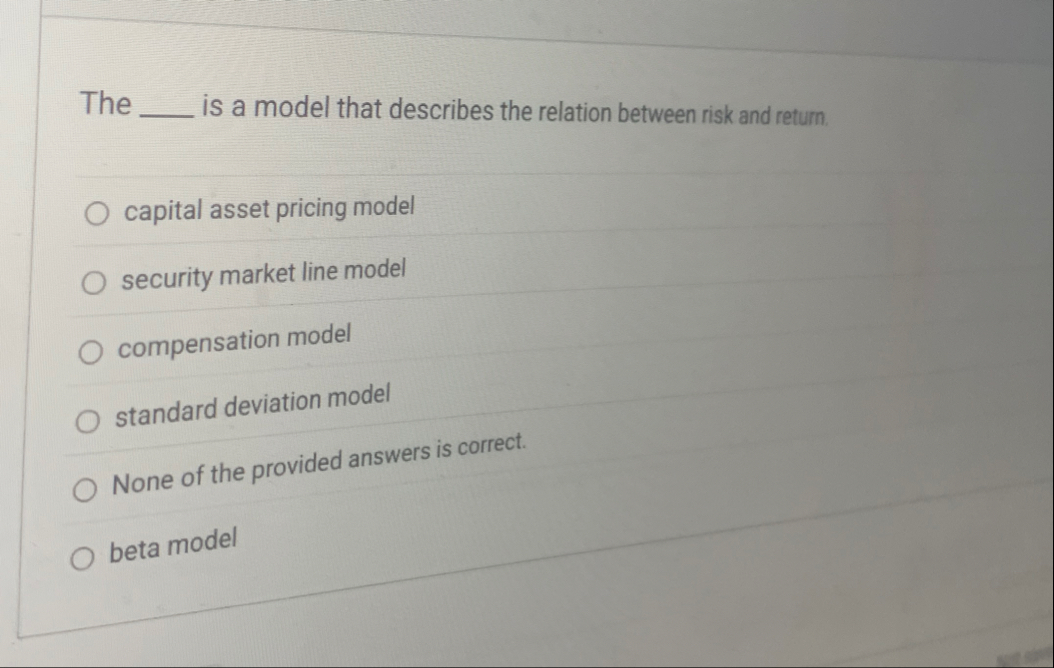The is a model that describes the relation