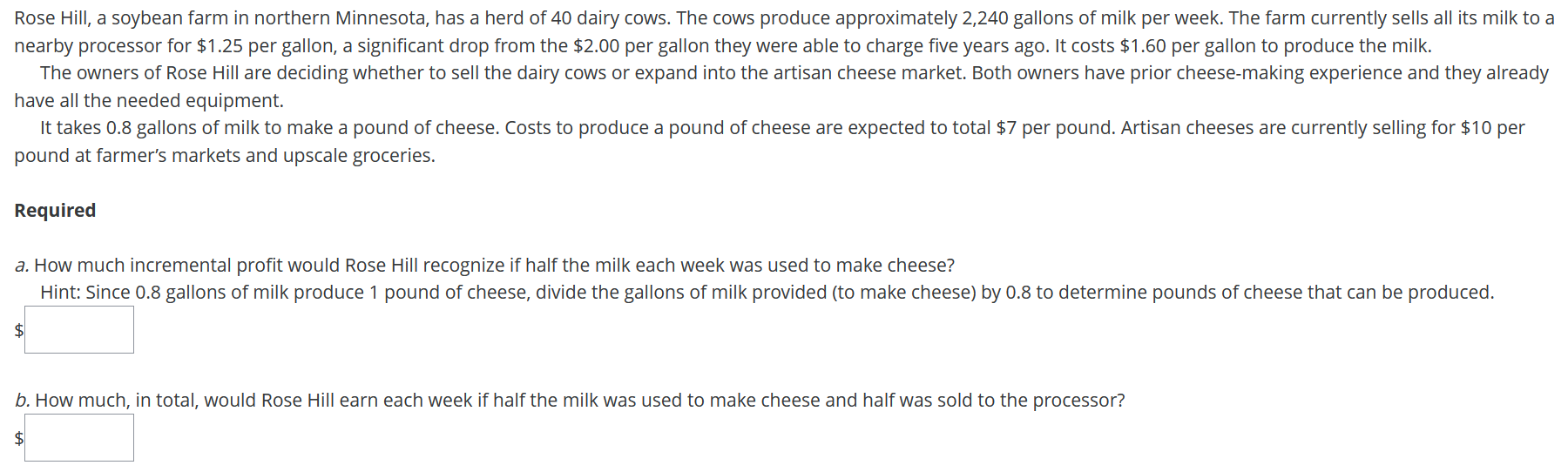 How much incremental profit would Rose Hill
