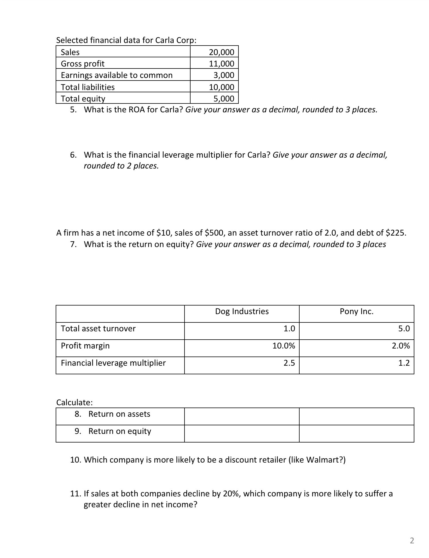 Need help answering questions 11 - 21!!! Selected