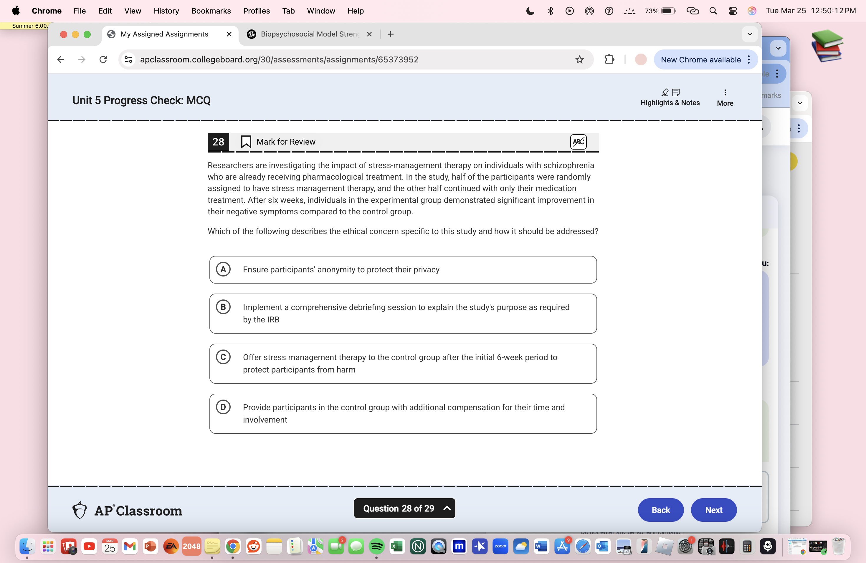ans @ Chrome File Edit View History Bookmarks