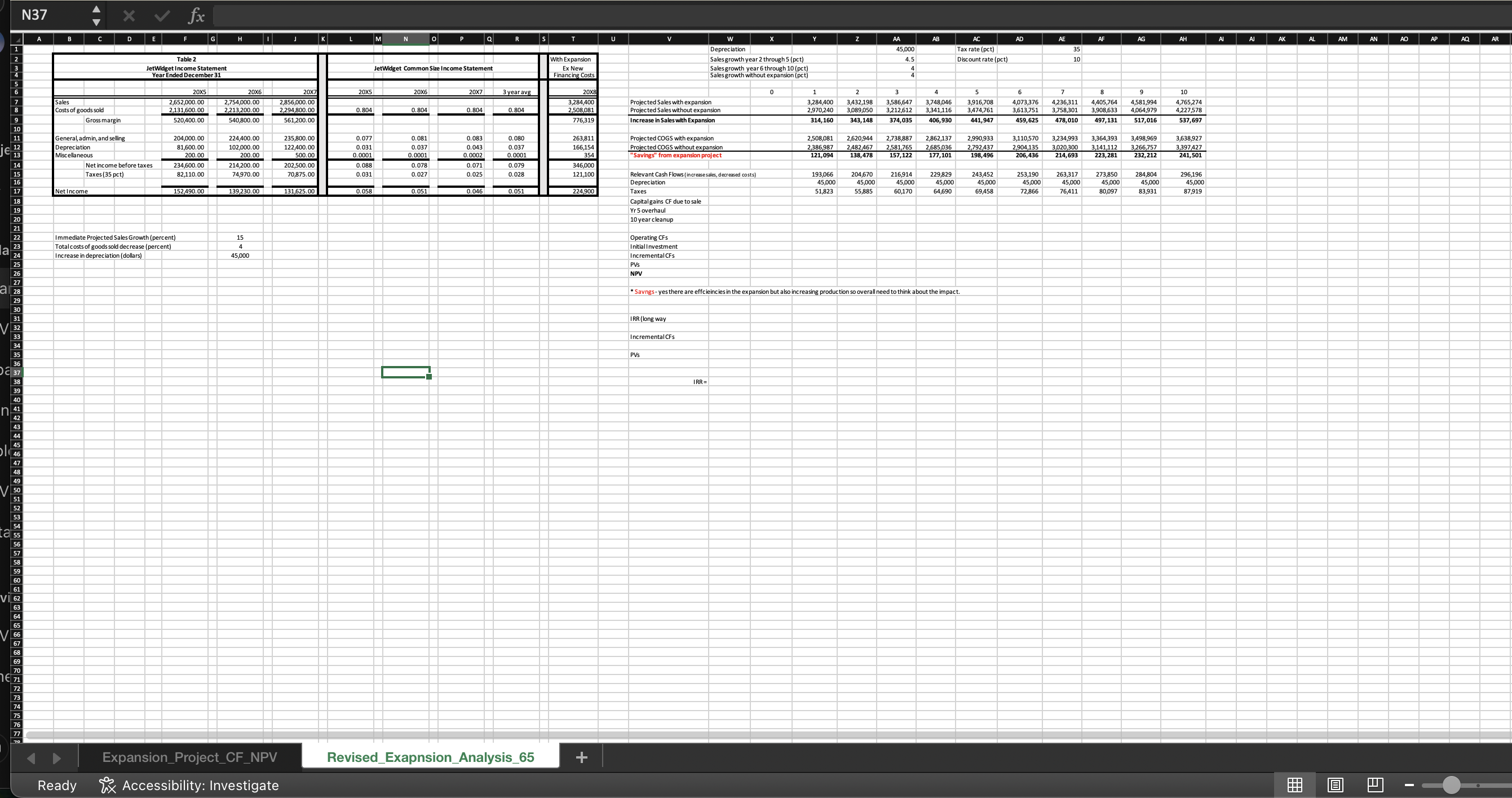 Complete the table given this information as well