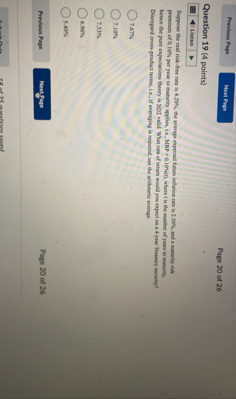 1 : 4 4 : 2 0 remaining Page 2 2 of 2 6 Question