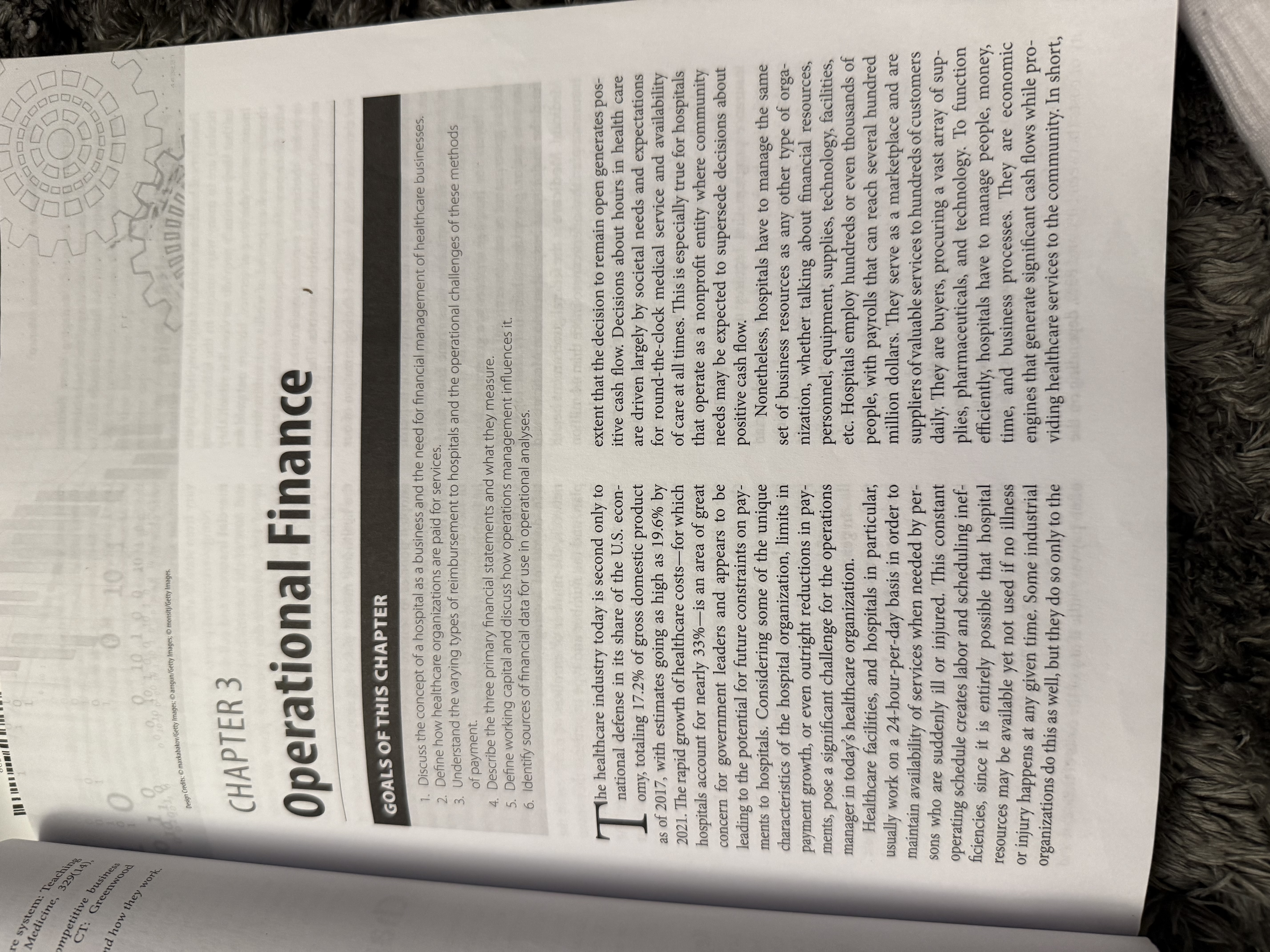 Based on Chapter 3 "Operational Finance",