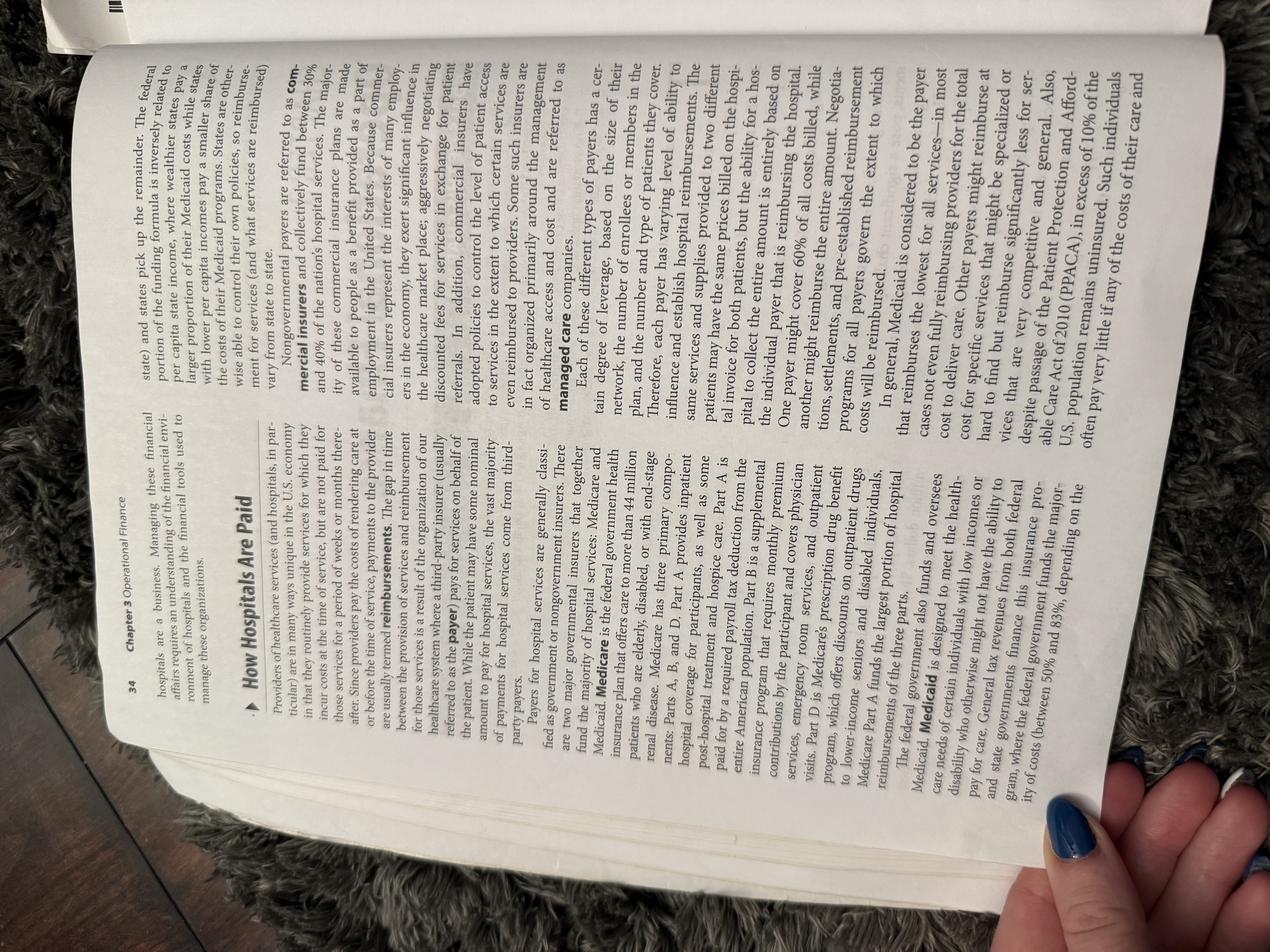 Based on Chapter 3 "Operational Finance",