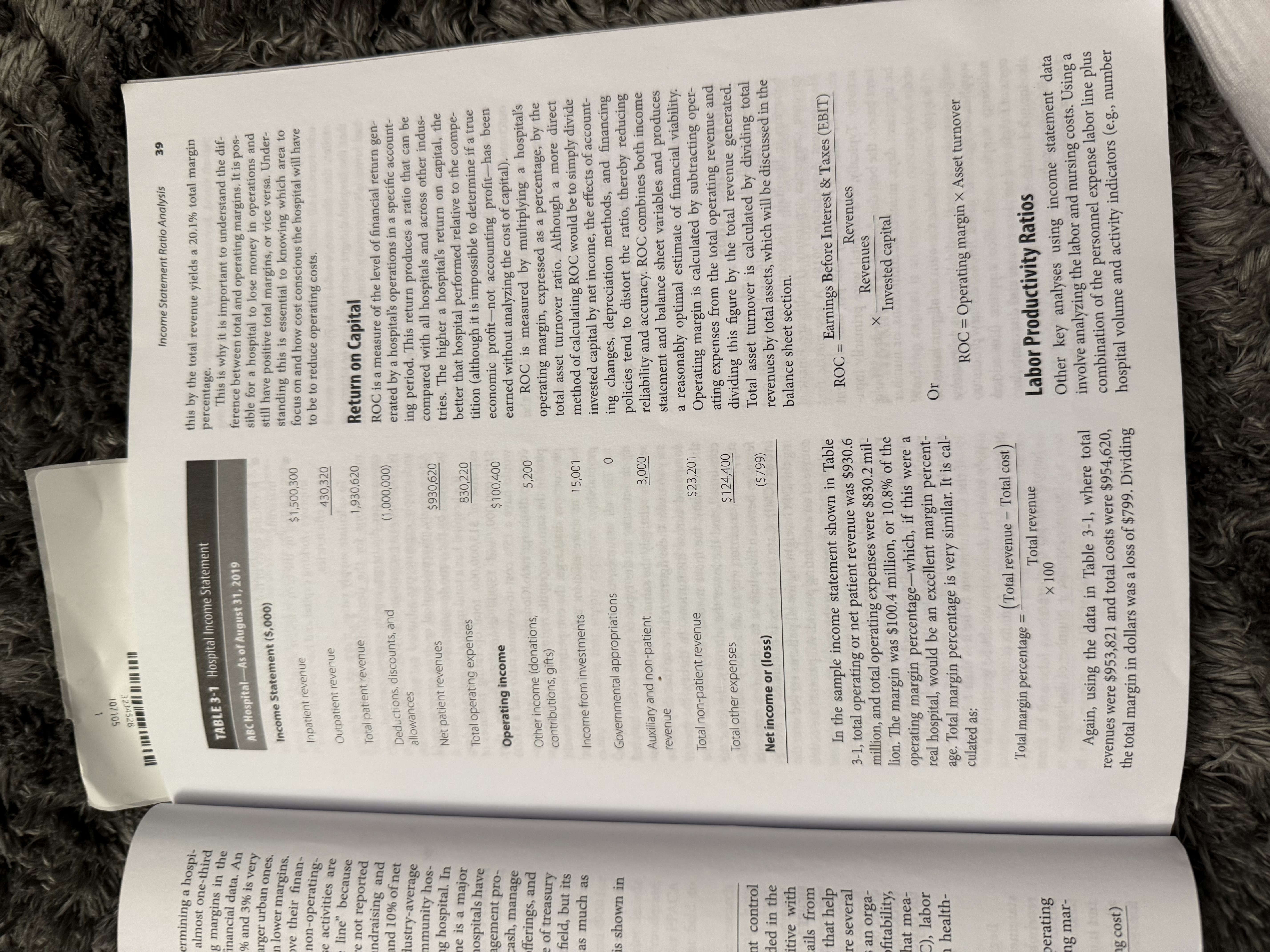 Based on Chapter 3 "Operational Finance",