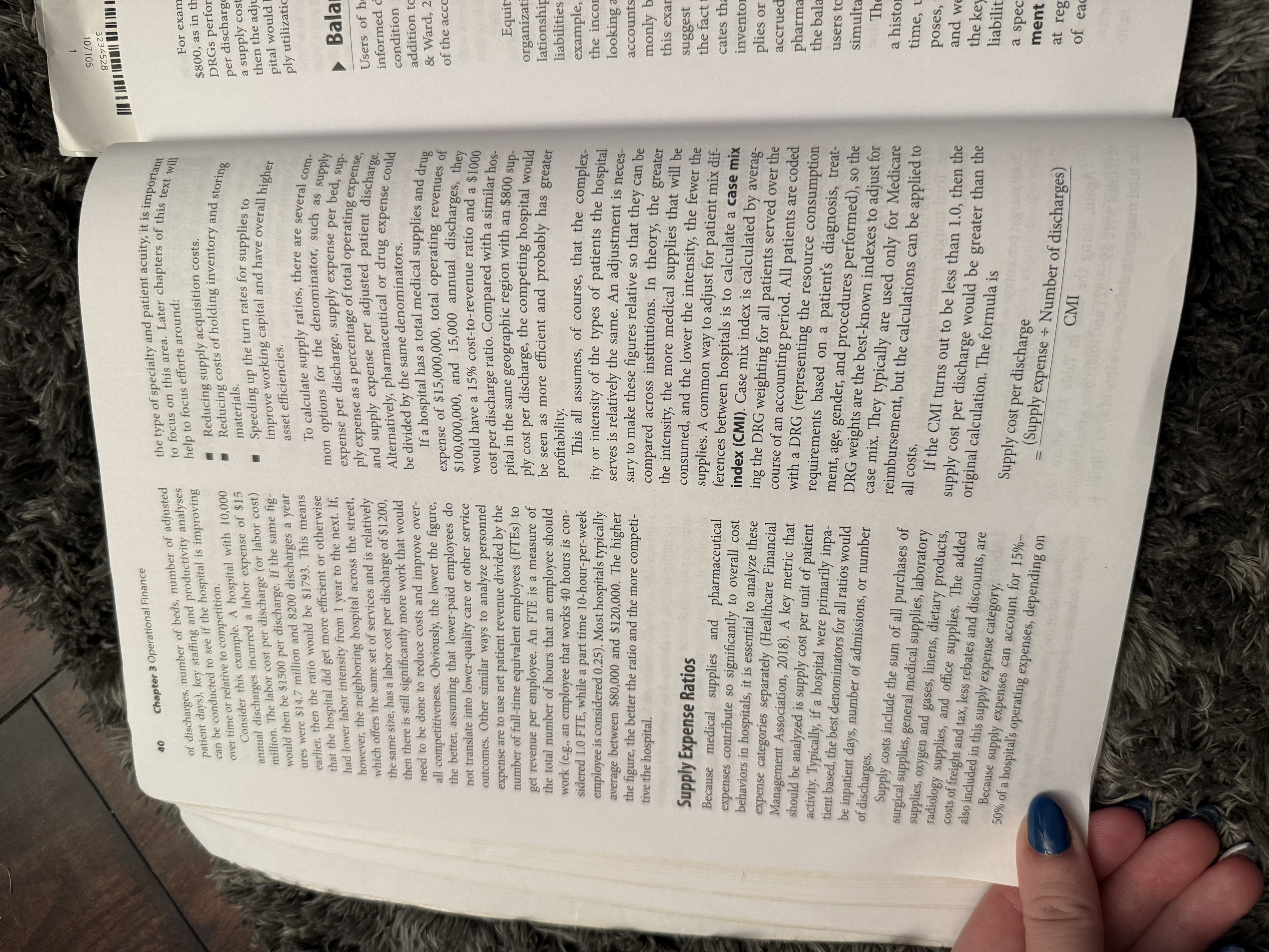 Based on Chapter 3 "Operational Finance",