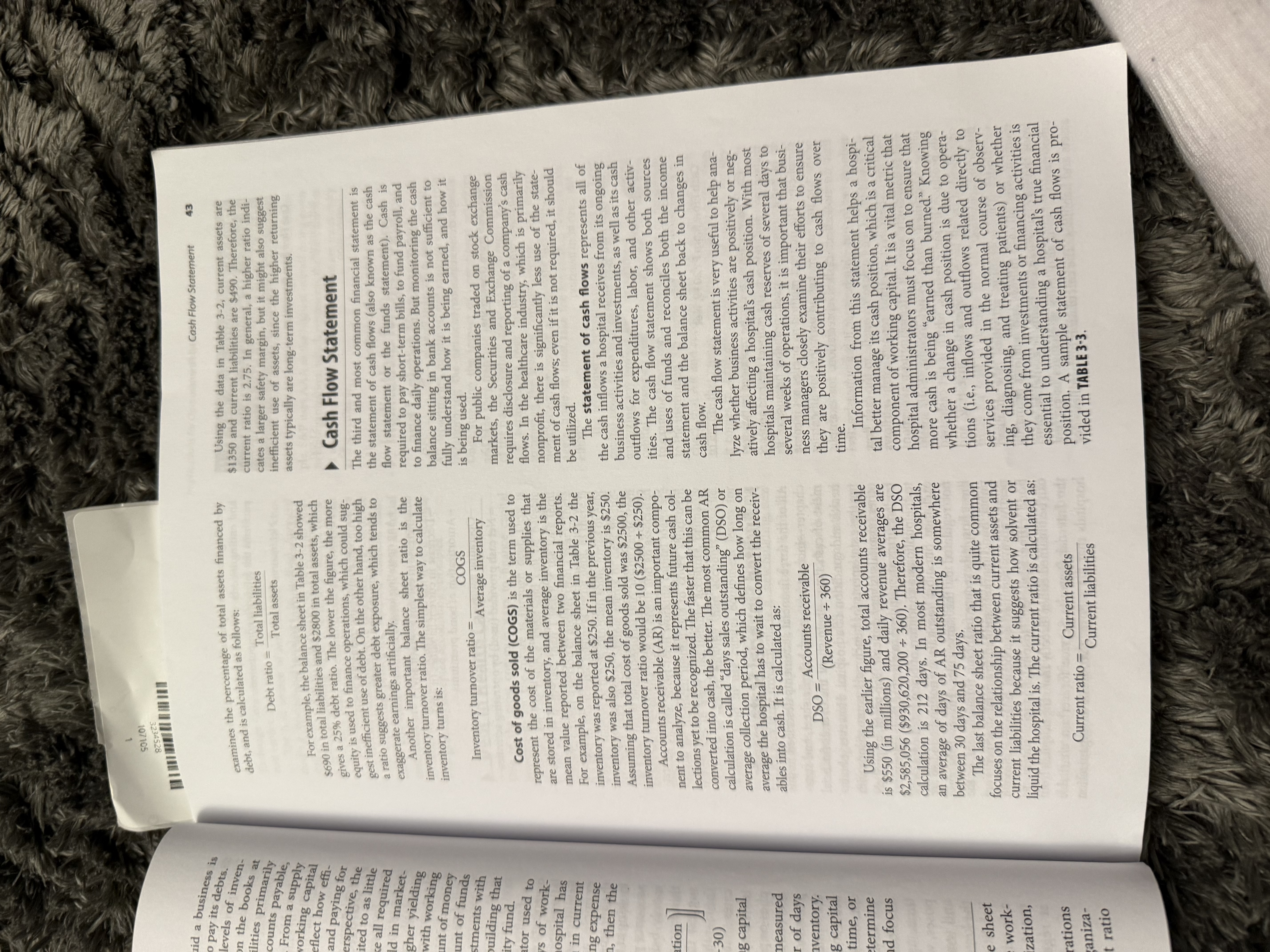 Based on Chapter 3 "Operational Finance",