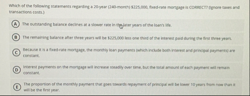 Which of the following statements regarding a 2 0