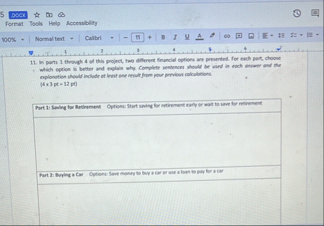 Format Tools Help Accessiblity 1 0 0 % Normal