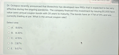 Dr . Octopus recently announced that Biotechnix