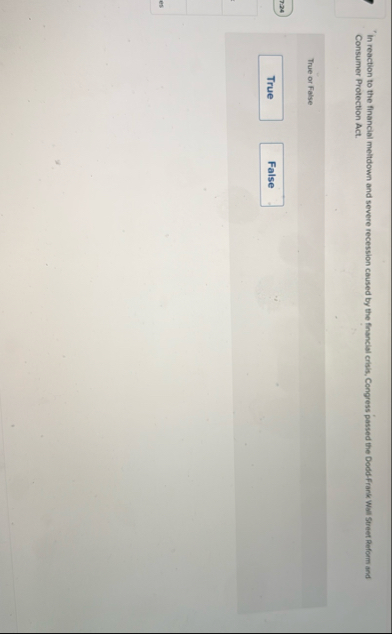 In reaction to the financial meltdown and severe