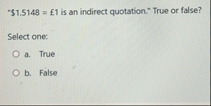 " $ 1 . 5 1 4 8 = 1 is an indirect quotation."