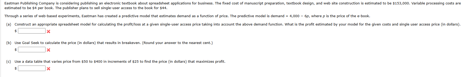 estimated to be \ ( \ $ 4 \ ) per book. The