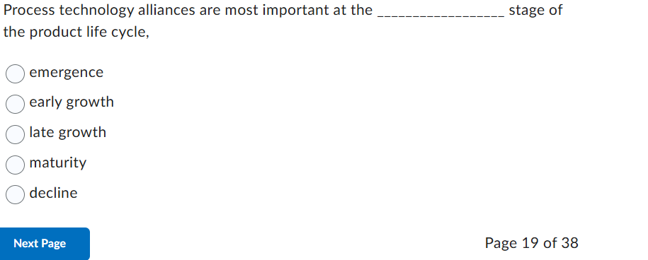 pls ans Process technology alliances are most