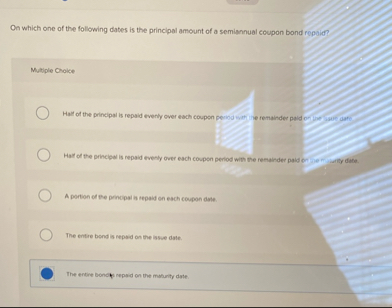 On which one of the following dates is the