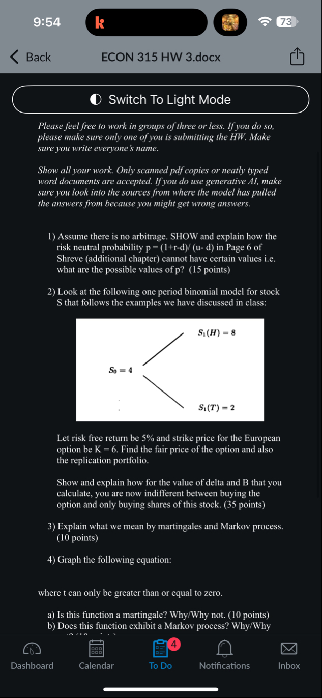 9 : 5 4 k ( 7 3 Back ECON 3 1 5 HW 3 . docx