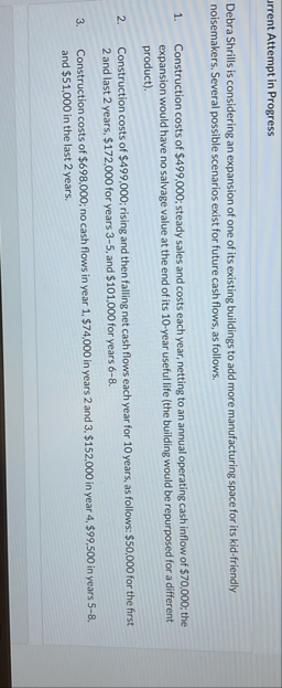 urrent Attempt in Progress Debra Shrills is