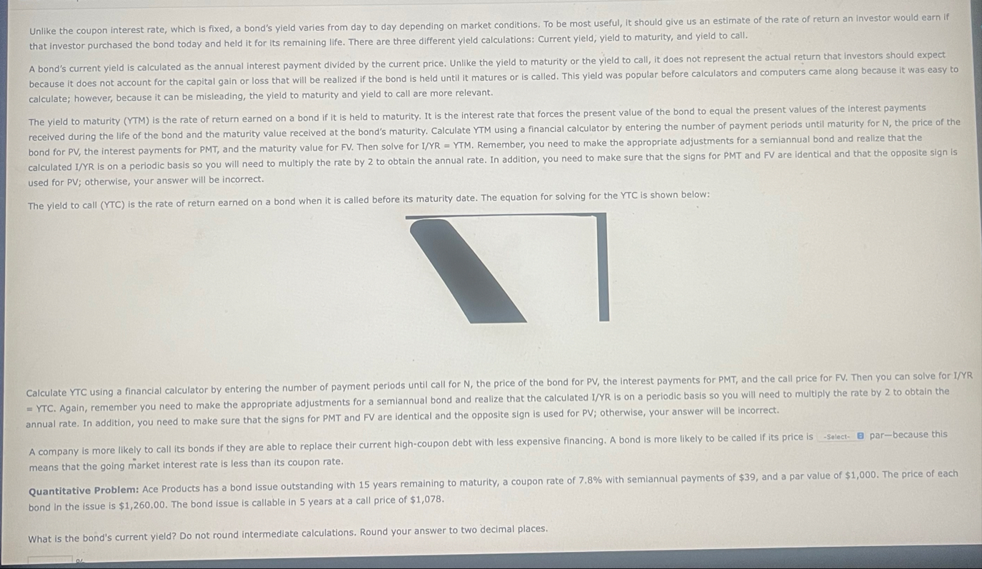 that investor purchased the bond today and held