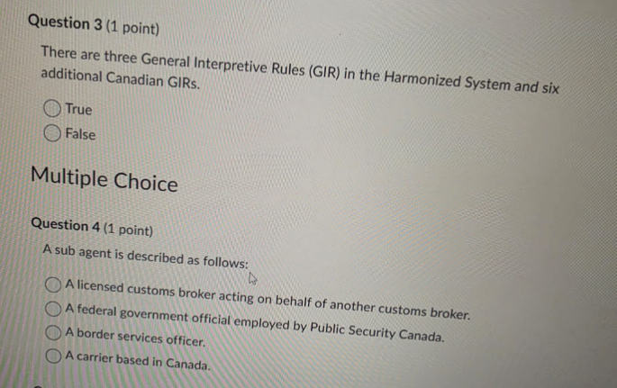 pls ans Question 3 (1 point) There are three