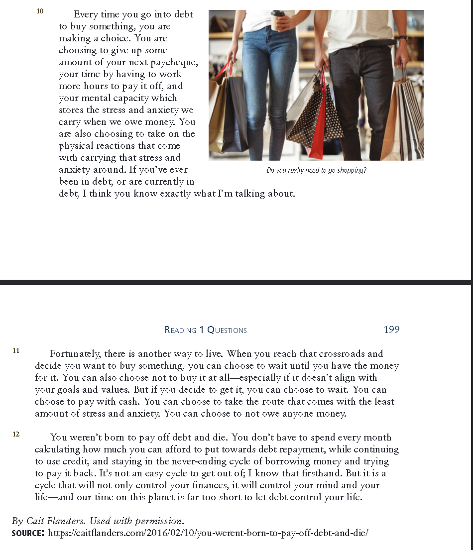 Chapter 7: Reading 1 Page 1: Reading 1 Questions: