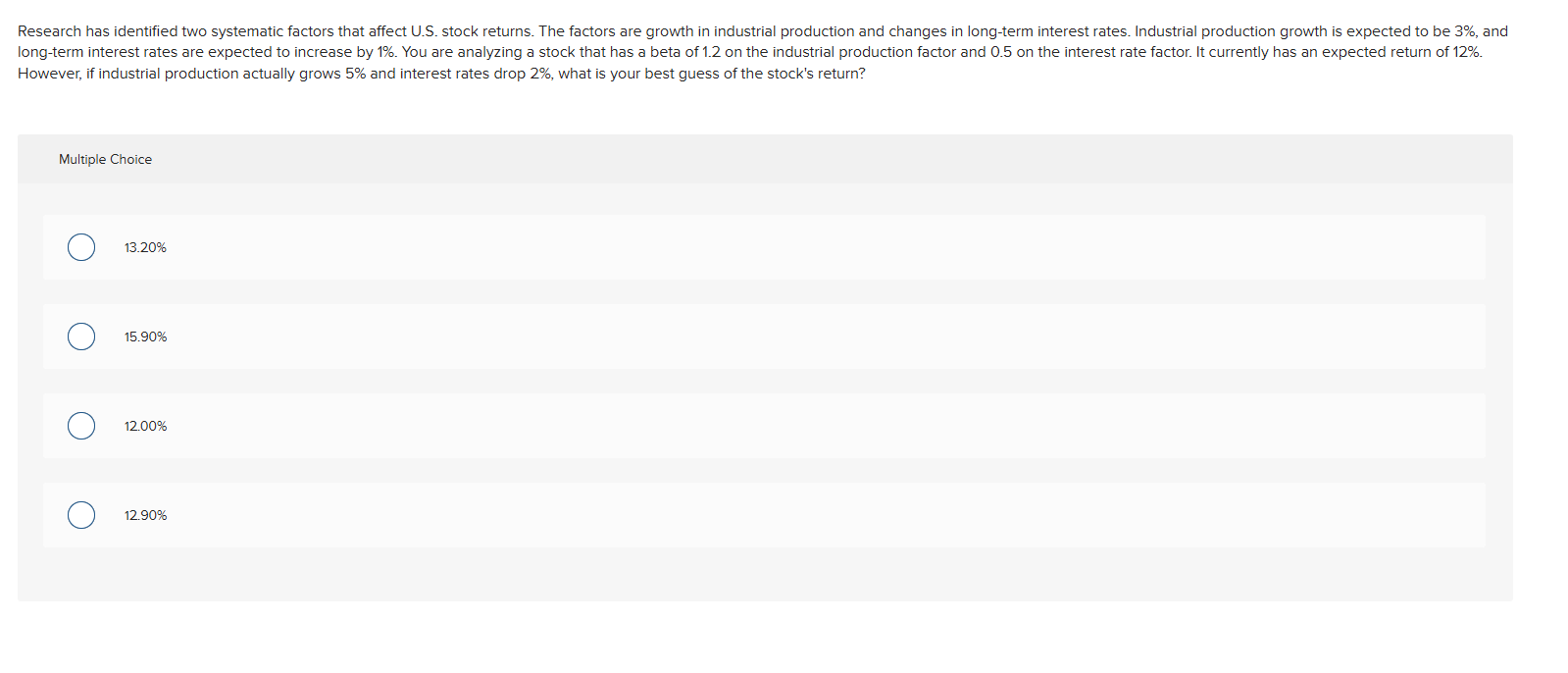 However, if industrial production actually grows