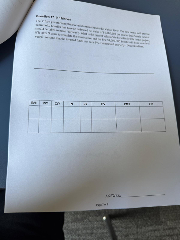 Question 1 7 ( 1 3 Marks ) The Yukon govermment