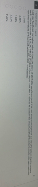 5 Multiple Choice 1 polint could reduce its