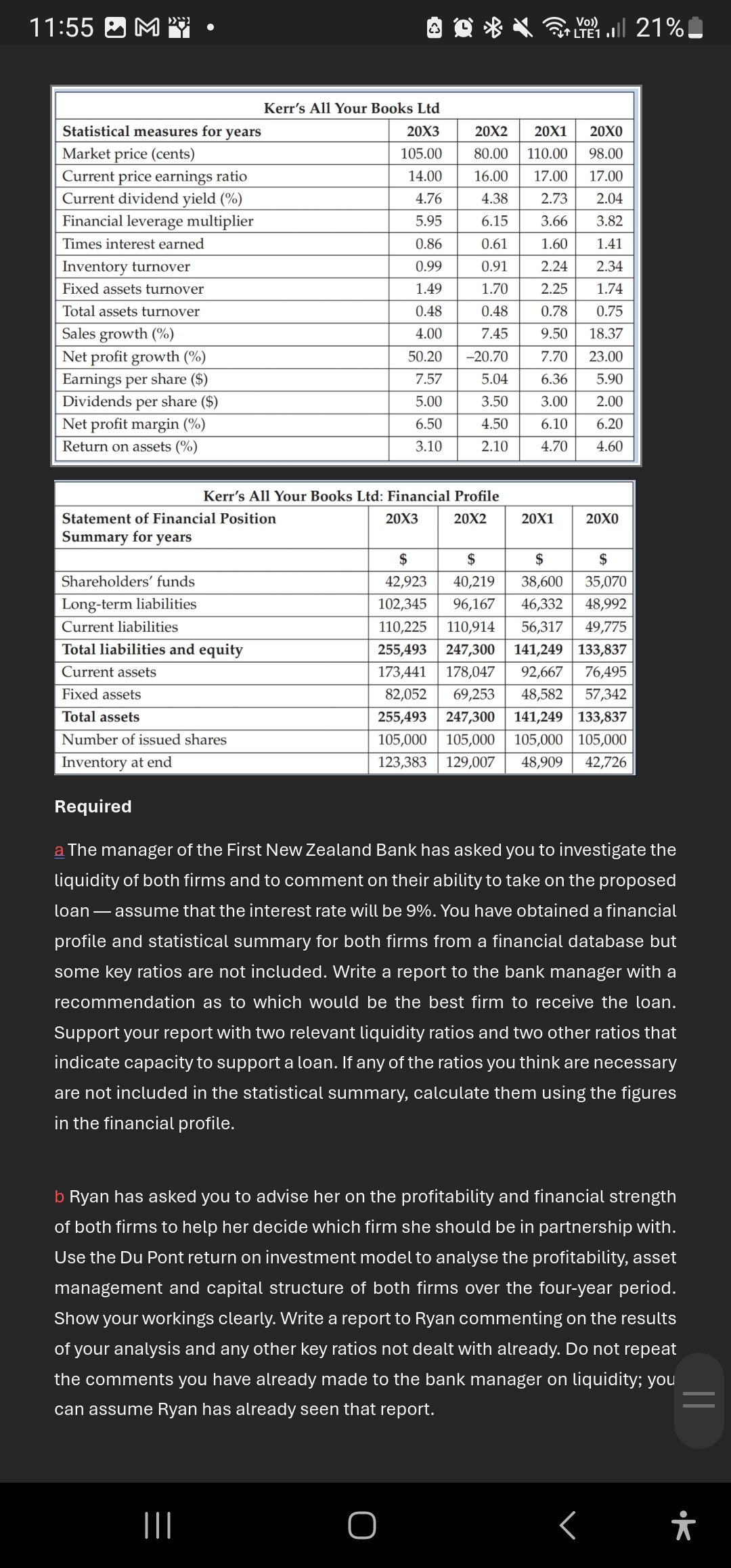 11:55 Me . GO BLET.Ill 21% Chapter 3 Case 4