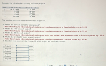 Consider the following two entualy exclusive