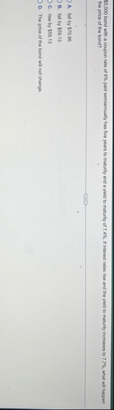 $ 5 . 0 0 0 bond with a coupon rate of 6 % poid