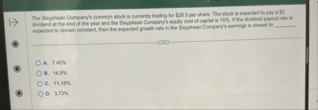 The Sisyphean Company's common stock is currently