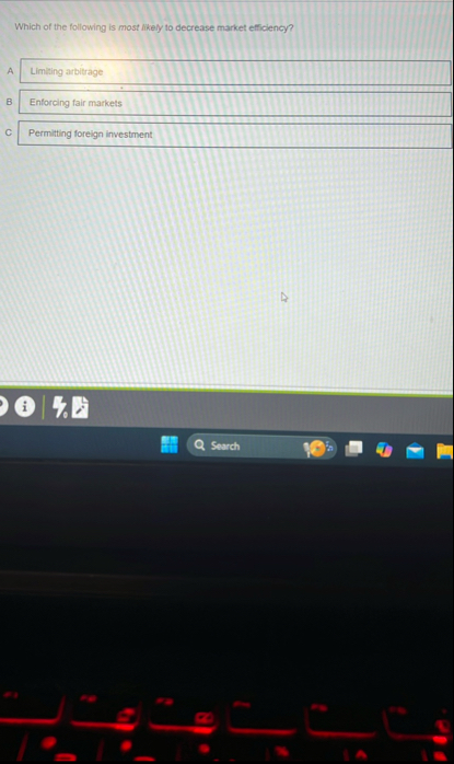 Which of the following is most likely to decrease