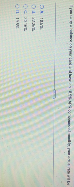 If you carry a balance on your card and have an 1