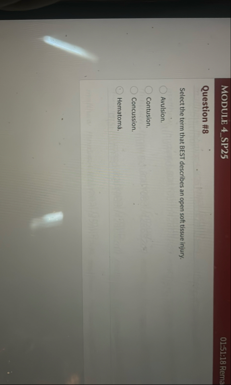 MODULE 4 _ SP 2 5 0 1 : 5 1 : 1 8 Rema Question #