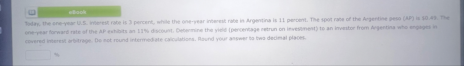 eBook Today, the one - year U . S . interest rate