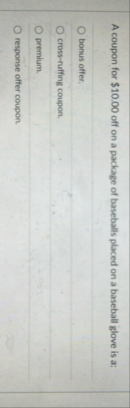 A coupon for $ 1 0 . 0 0 off on a package of