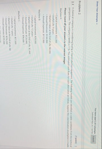 Two mutually exclusive aliernatives are being