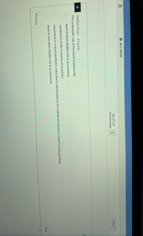 HLPP CENTLA 0 1 : 4 7 : 2 7 Time Remaining Return