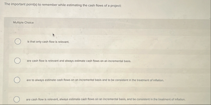 The important point ( s ) to remember while