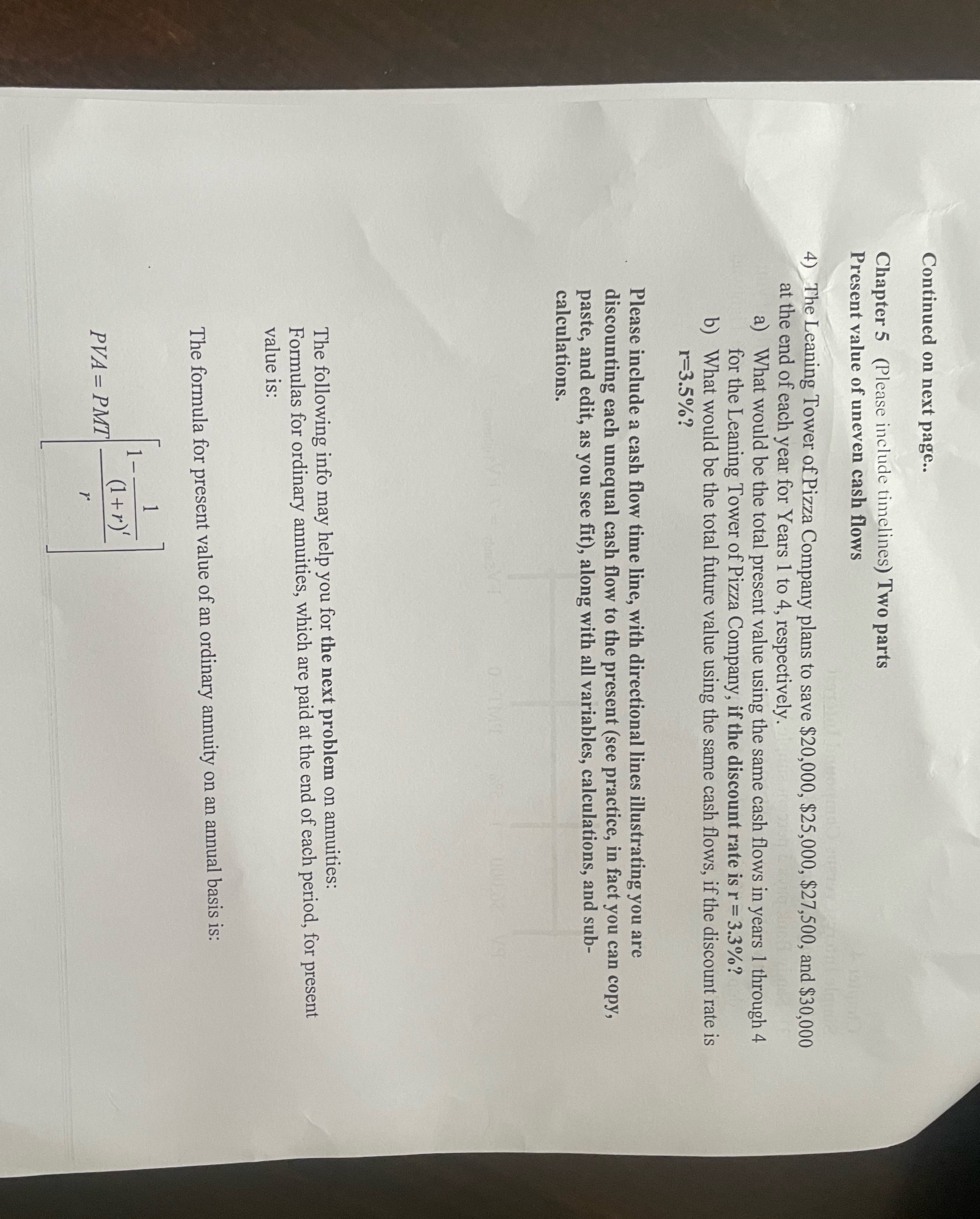 No Ai solution Continued on next page.. Chapter 5