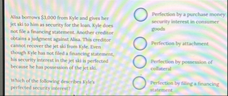 Alisa borrows $ 3 , 0 0 0 from Kyle and gives her