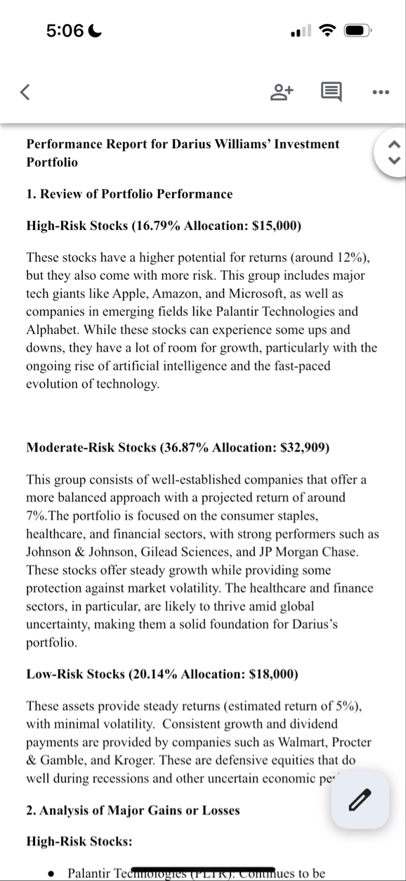 Can you humanize this: 5 : 0 6 . Performance