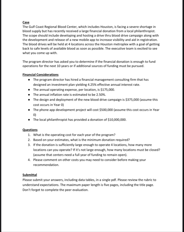 Case The Gulf Coast Regional Blood Center, which