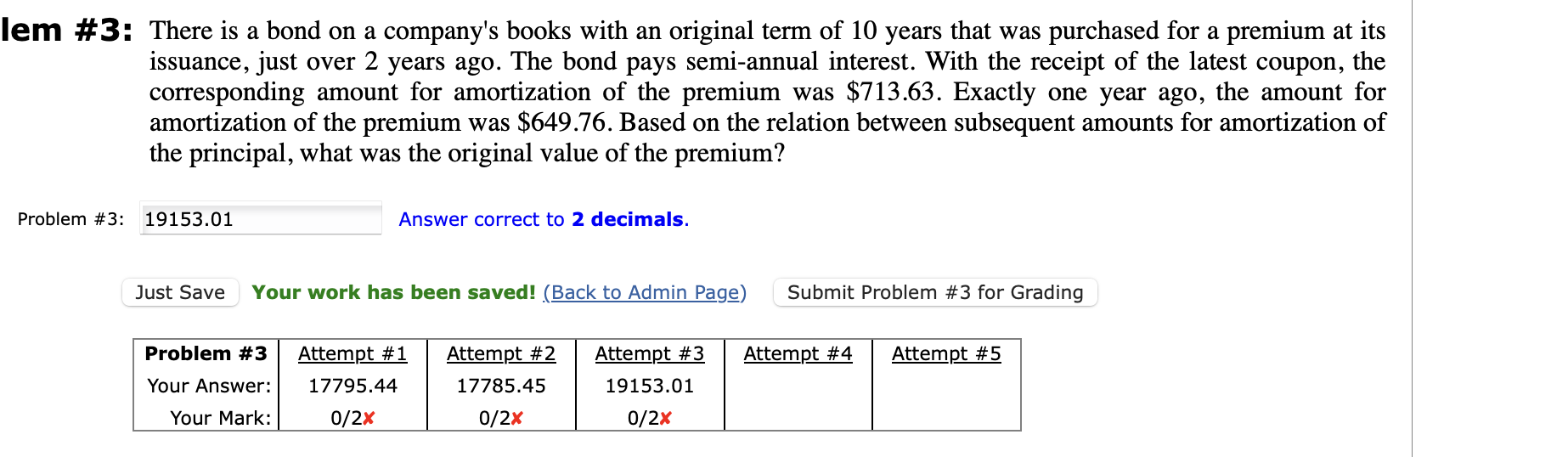 lem \ # 3 : There is a bond on a company's books