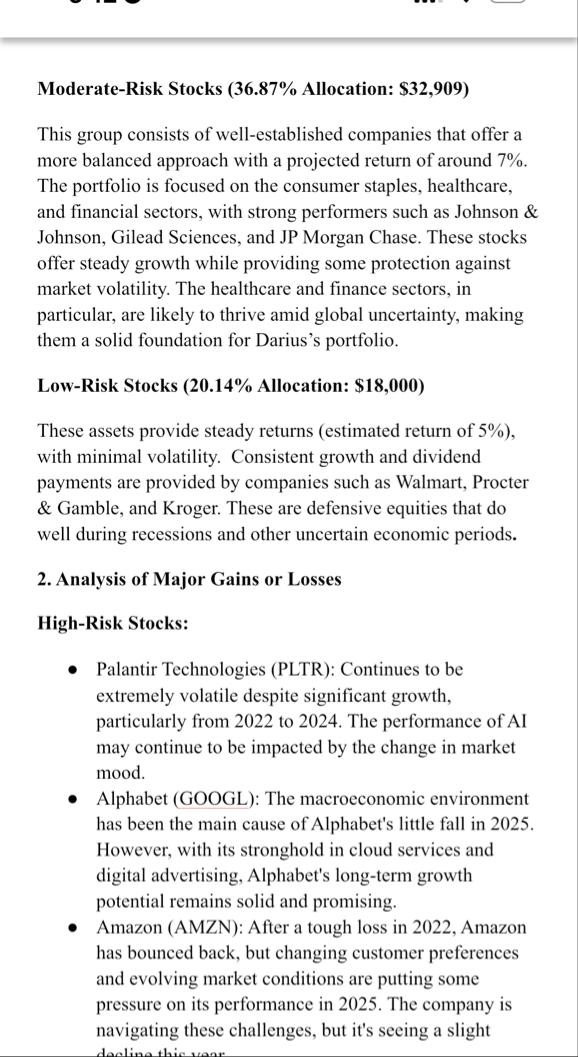 Humanize this Moderate - Risk Stocks ( 3 6 . 8 7