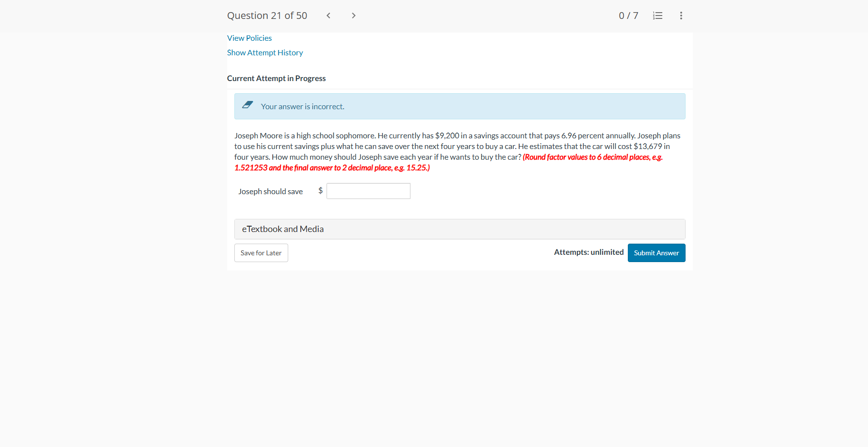 Joseph Moore is a high school sophomore. He